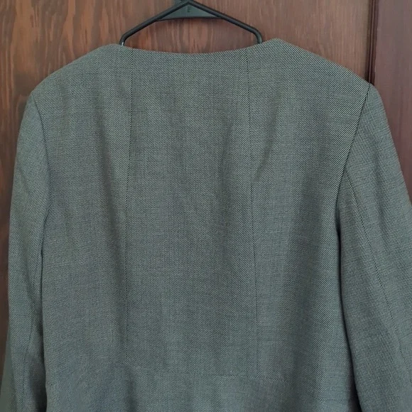 Talbots Brown Business Professional Button Front Blazer Size 16 - Picture 6 of 8